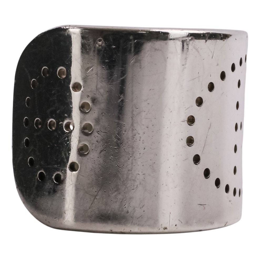 Hermes Evelyne Eclipse Cuff Bangle SM Silver Bracelet — view 4