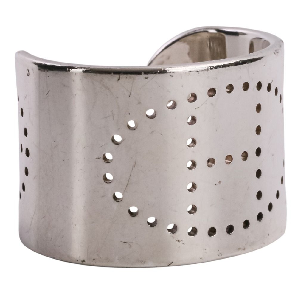 Hermes Evelyne Eclipse Cuff Bangle SM Silver Bracelet — view 8