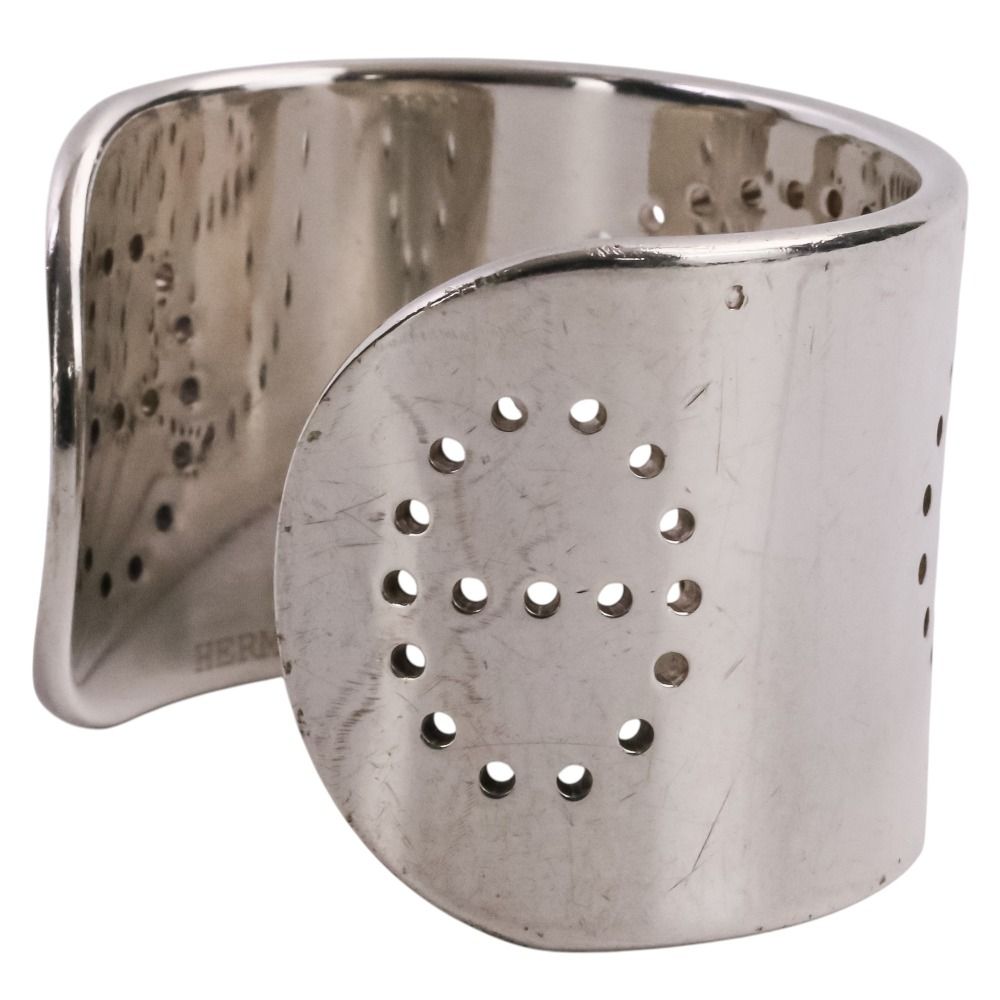 Hermes Evelyne Eclipse Cuff Bangle SM Silver Bracelet — view 7