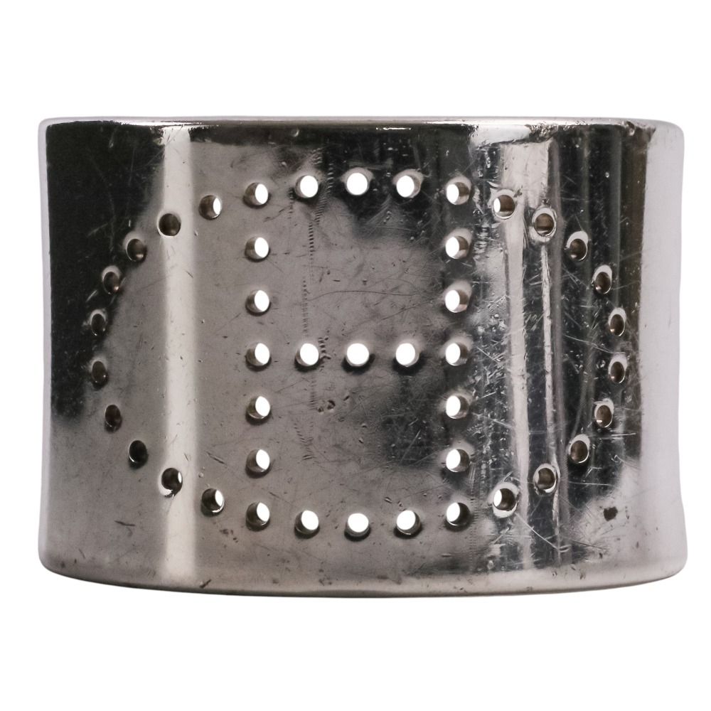 Hermes Evelyne Eclipse Cuff Bangle SM Silver Bracelet