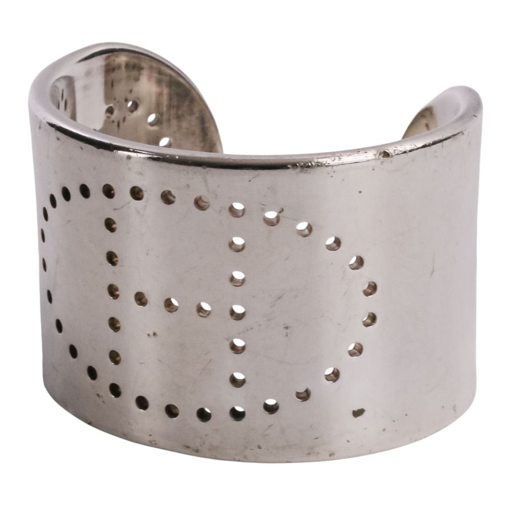 Hermes Evelyne Eclipse Cuff Bangle SM Silver Bracelet — view 5