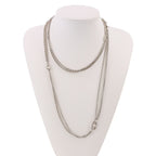 Hermes New Farandole Chaine D'ancre Long Necklace 925 120 Silver