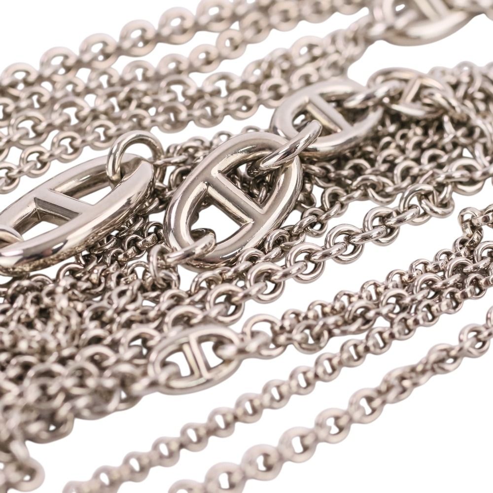 Hermes New Farandole Chaine D'ancre Long Necklace 925 120 Silver — view 4