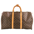 Louis Vuitton Keepall 50 Monogram Boston Bag Brown — view 2