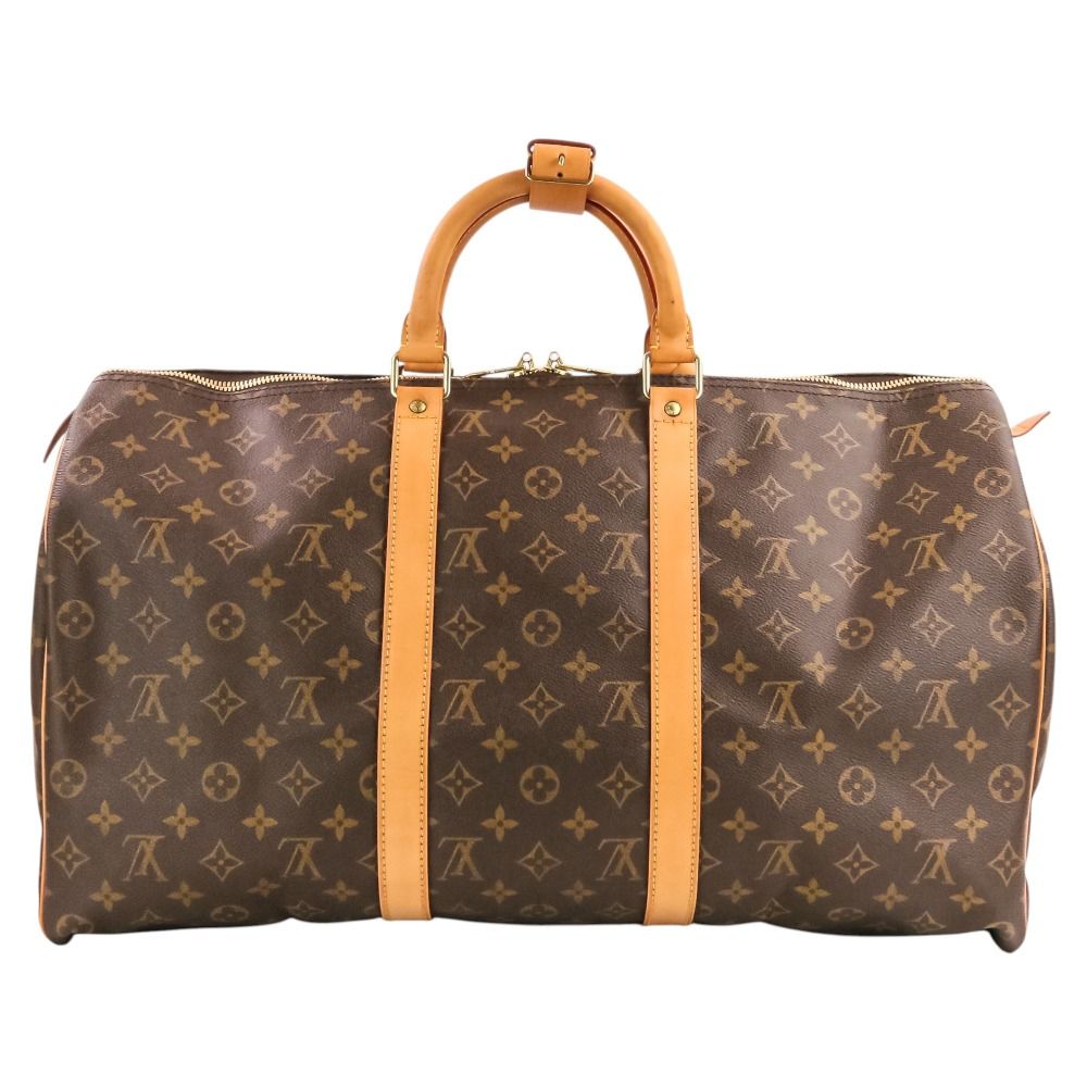 Louis Vuitton Keepall 50 Monogram Boston Bag Brown — view 2