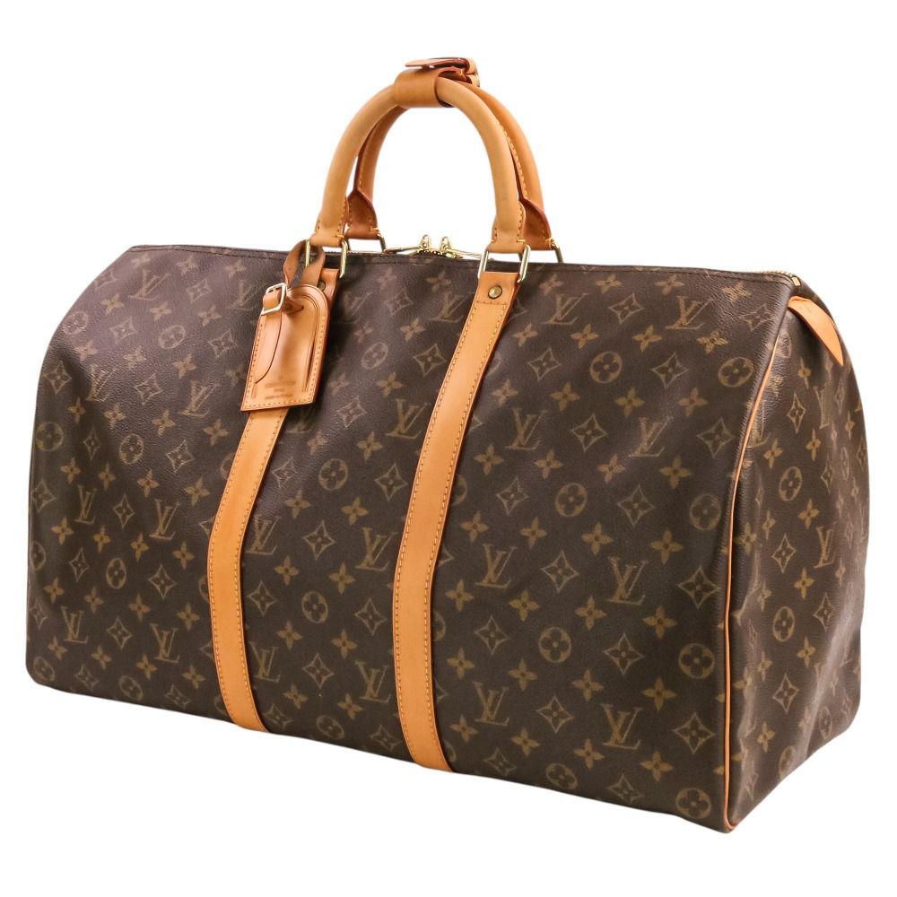 Louis Vuitton Keepall 50 Monogram Boston Bag Brown — view 5
