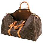 Louis Vuitton Keepall 50 Monogram Boston Bag Brown — view 6