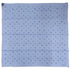 Hermes Carre 100 Multi Charm Silk Muslin Blue Scarf