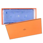 Hermes Carre 100 Multi Charm Silk Muslin Blue Scarf — view 2
