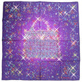 Hermes Carre 90 Magic Kelly Silk Purple Scarf
