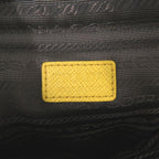 Prada Triangle Nylon Leather Yellow Phone Case Shoulder Pouch — view 7