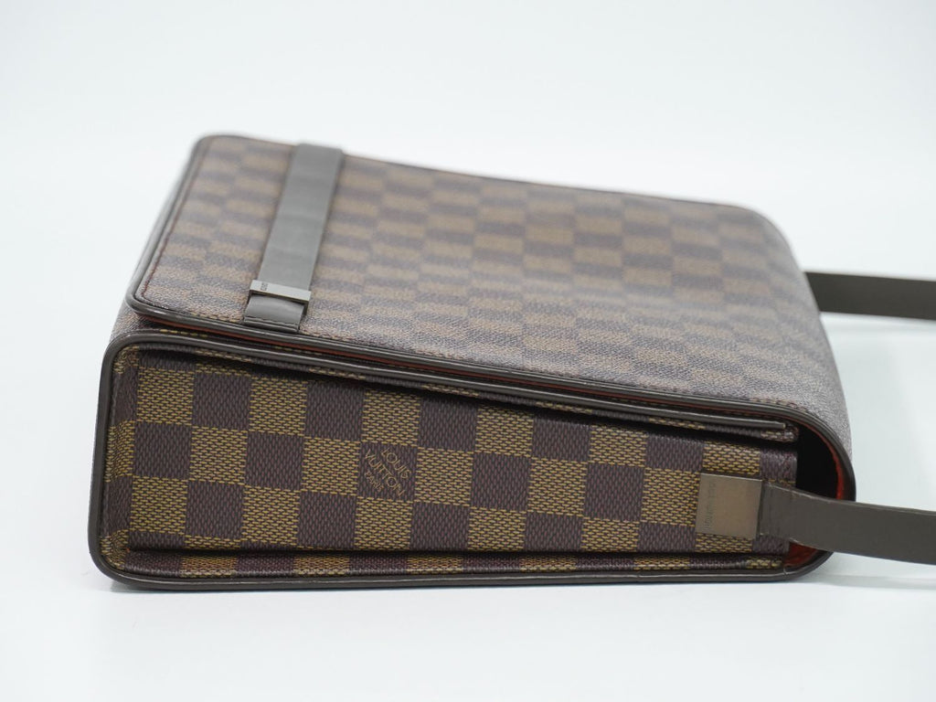 Louis Vuitton LV Tribeca Carre Damier Ebene Shoulder Bag Brown — view 4