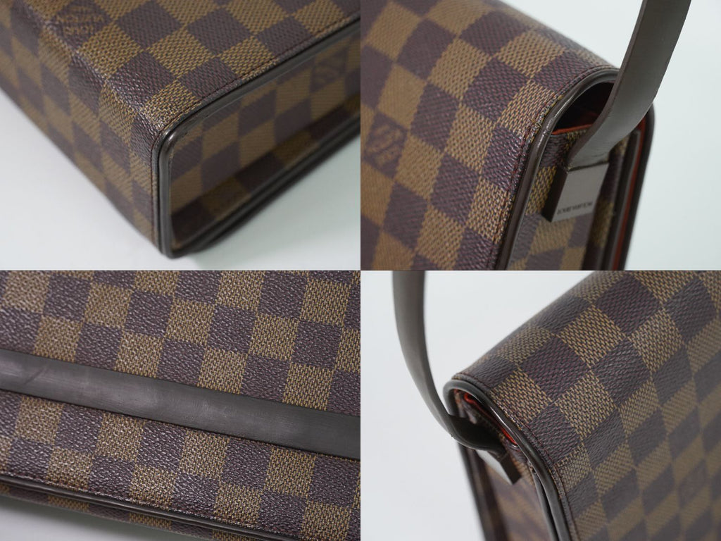 Louis Vuitton LV Tribeca Carre Damier Ebene Shoulder Bag Brown — view 7
