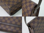Louis Vuitton LV Tribeca Carre Damier Ebene Shoulder Bag Brown — view 7