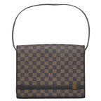 Louis Vuitton LV Tribeca Carre Damier Ebene Shoulder Bag Brown