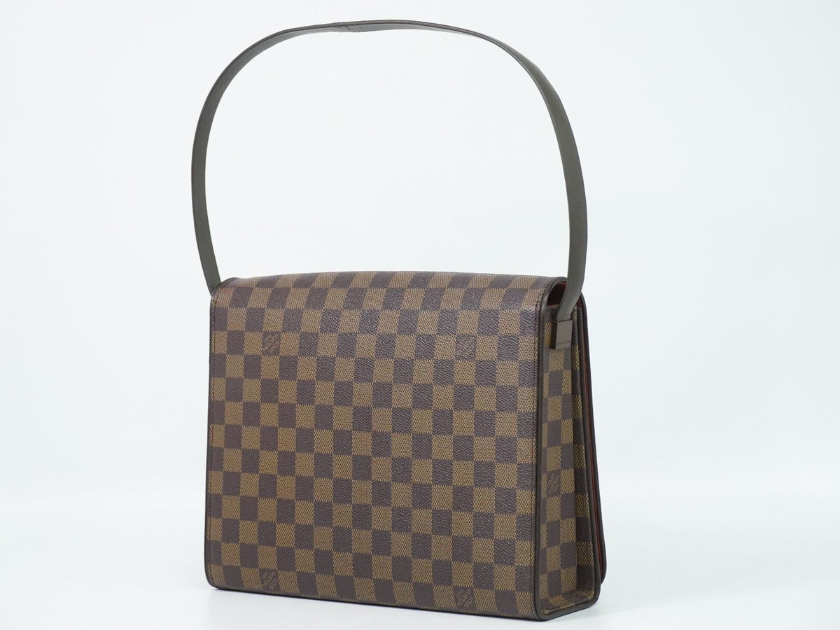 Louis Vuitton LV Tribeca Carre Damier Ebene Shoulder Bag Brown — view 2