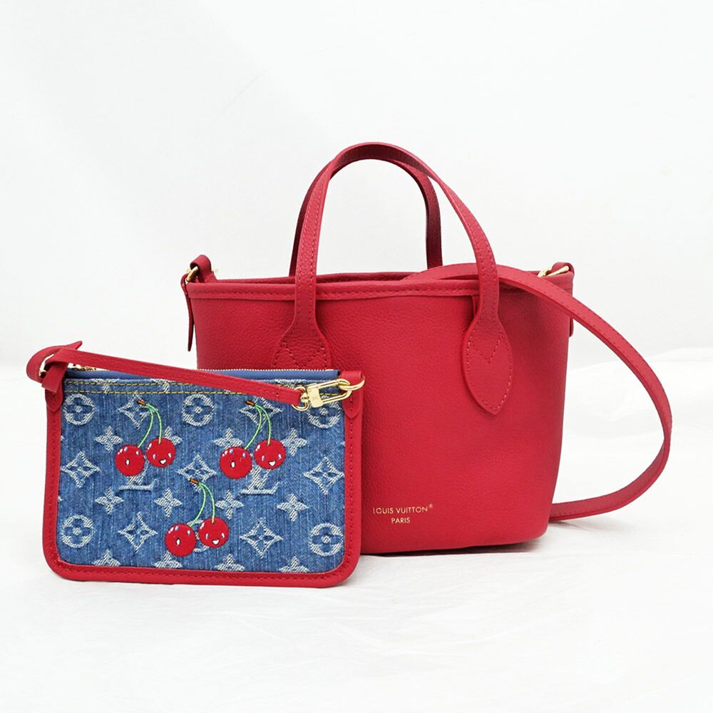 Louis Vuitton Neverfull Inside Out BB LV x Takashi Murakami Handbag Blue — view 6