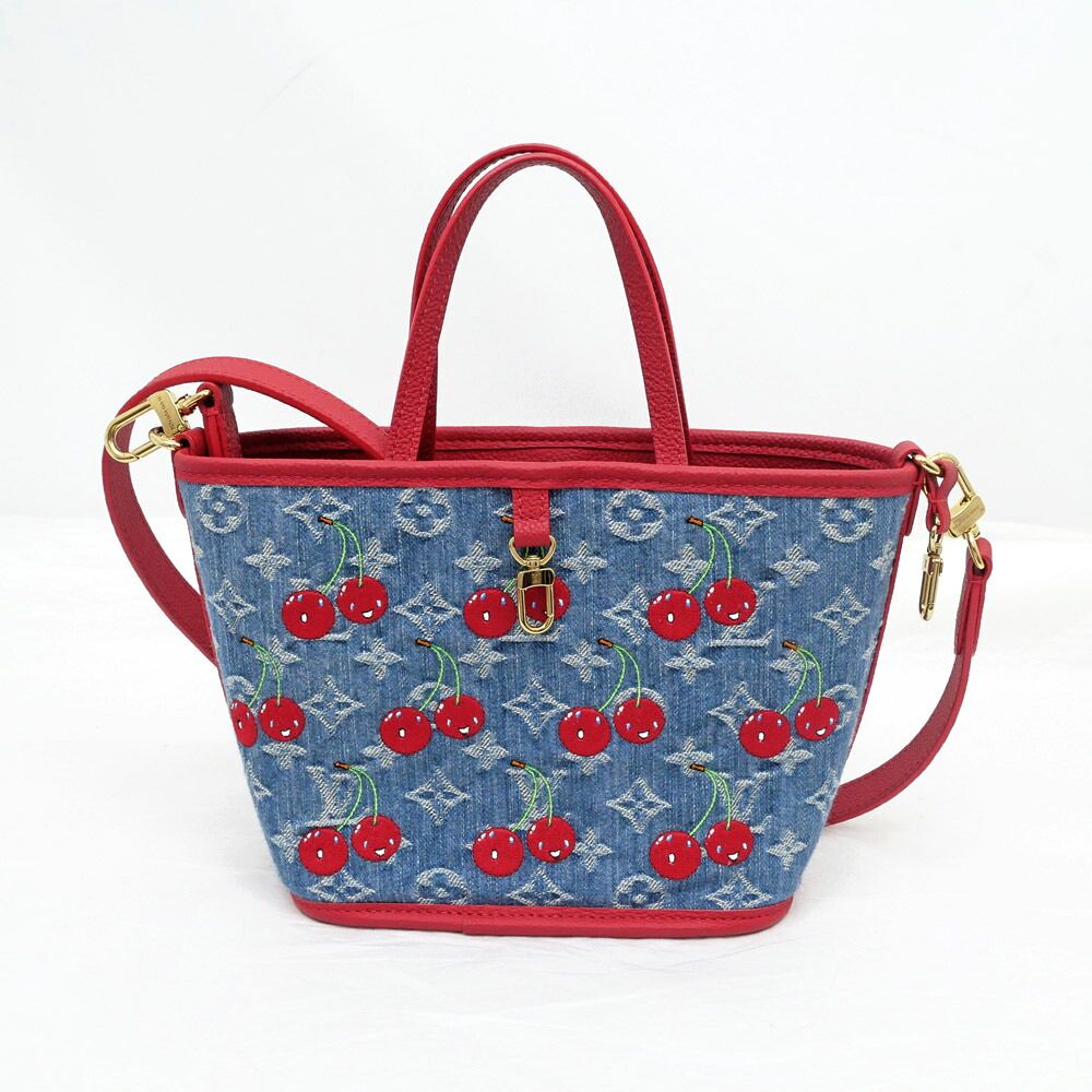 Louis Vuitton Neverfull Inside Out BB LV x Takashi Murakami Handbag Blue — view 2