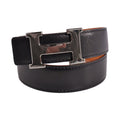 Hermes Vintage Belt Leather Reversible H Logo Constance Black