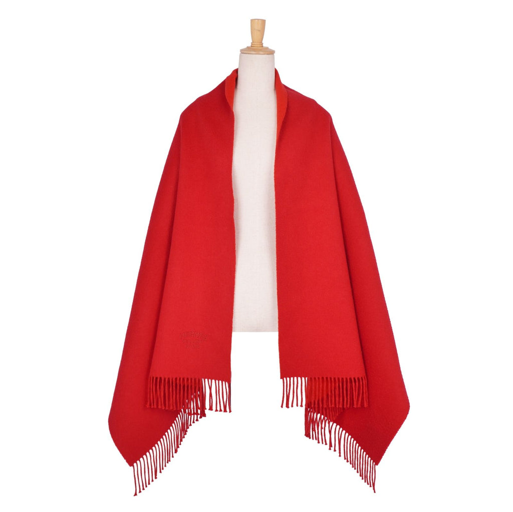 Hermes Scarf Shawl Fringe Cashmere — view 3