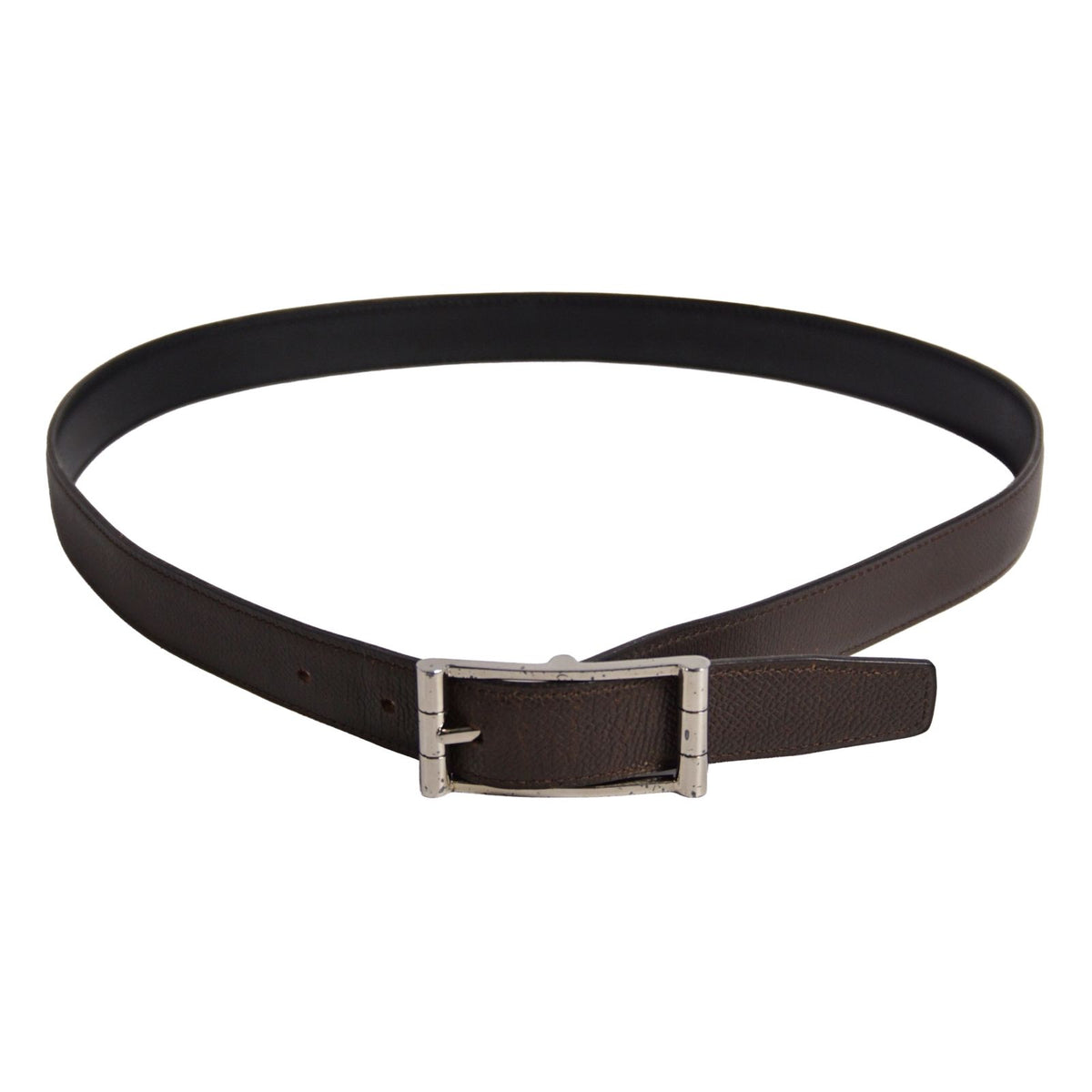 Hermes Belt Reversible Leather Buckle 85 Black — view 3