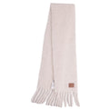 Loewe Scarf Shawl Fringe Wool Mohair White
