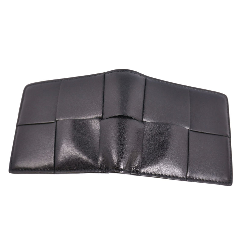 Bottega Veneta Wallet Bifold Compact Intrecciato Leather Black — view 3
