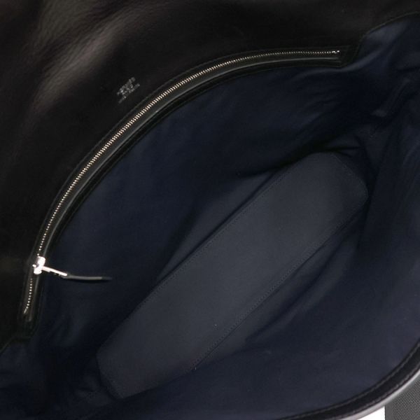 Hermes City News Shoulder Bag Black — view 3