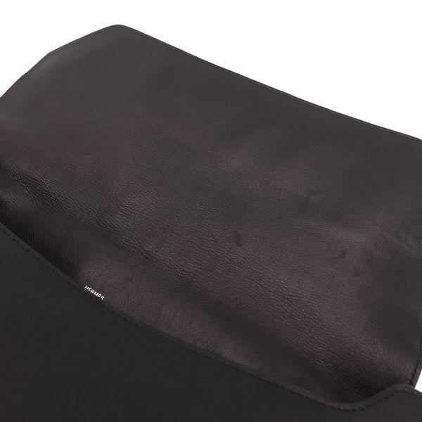Hermes City News Shoulder Bag Black — view 7