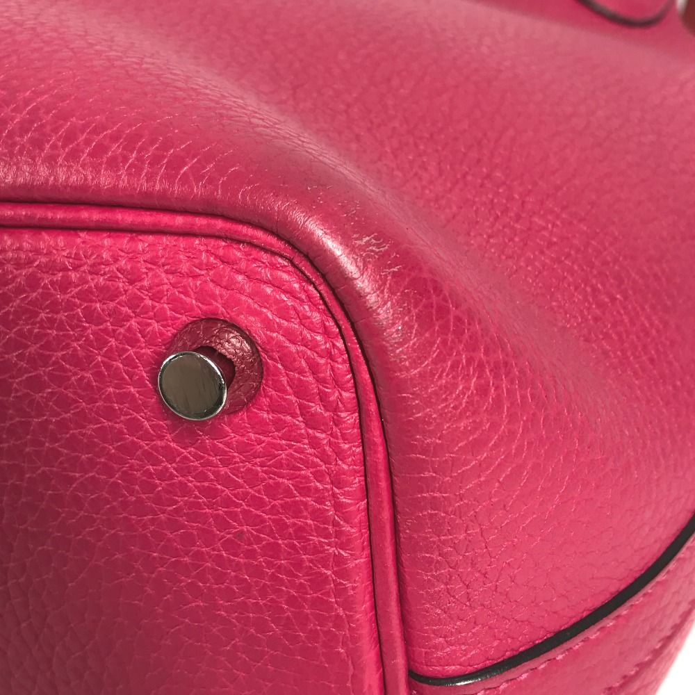 Hermes Handbag Picotin Lock PM 18 Eclat Taurillon Clemence Framboise Rouge — view 6