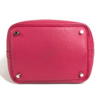Hermes Handbag Picotin Lock PM 18 Eclat Taurillon Clemence Framboise Rouge — view 5