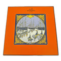 Hermes Scarf Horse Sea and Cavalry Silk 100% Blue