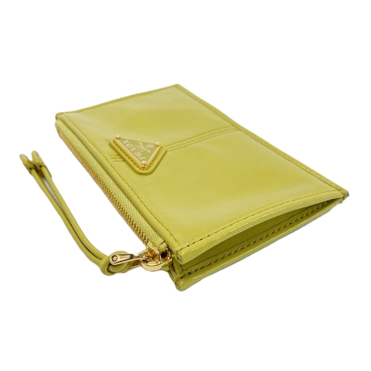 Prada Card Case Fragment Yellow Gold — view 3