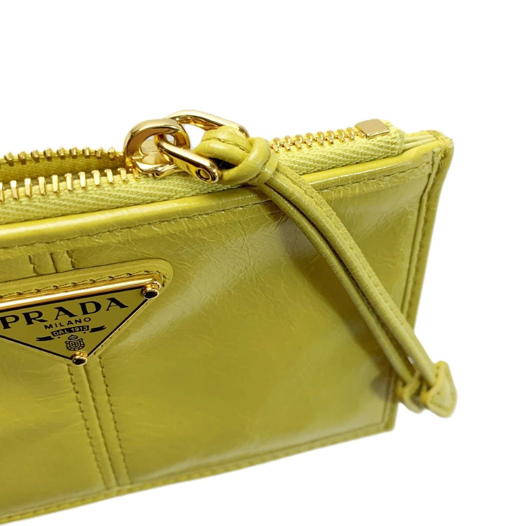 Prada Card Case Fragment Yellow Gold — view 6