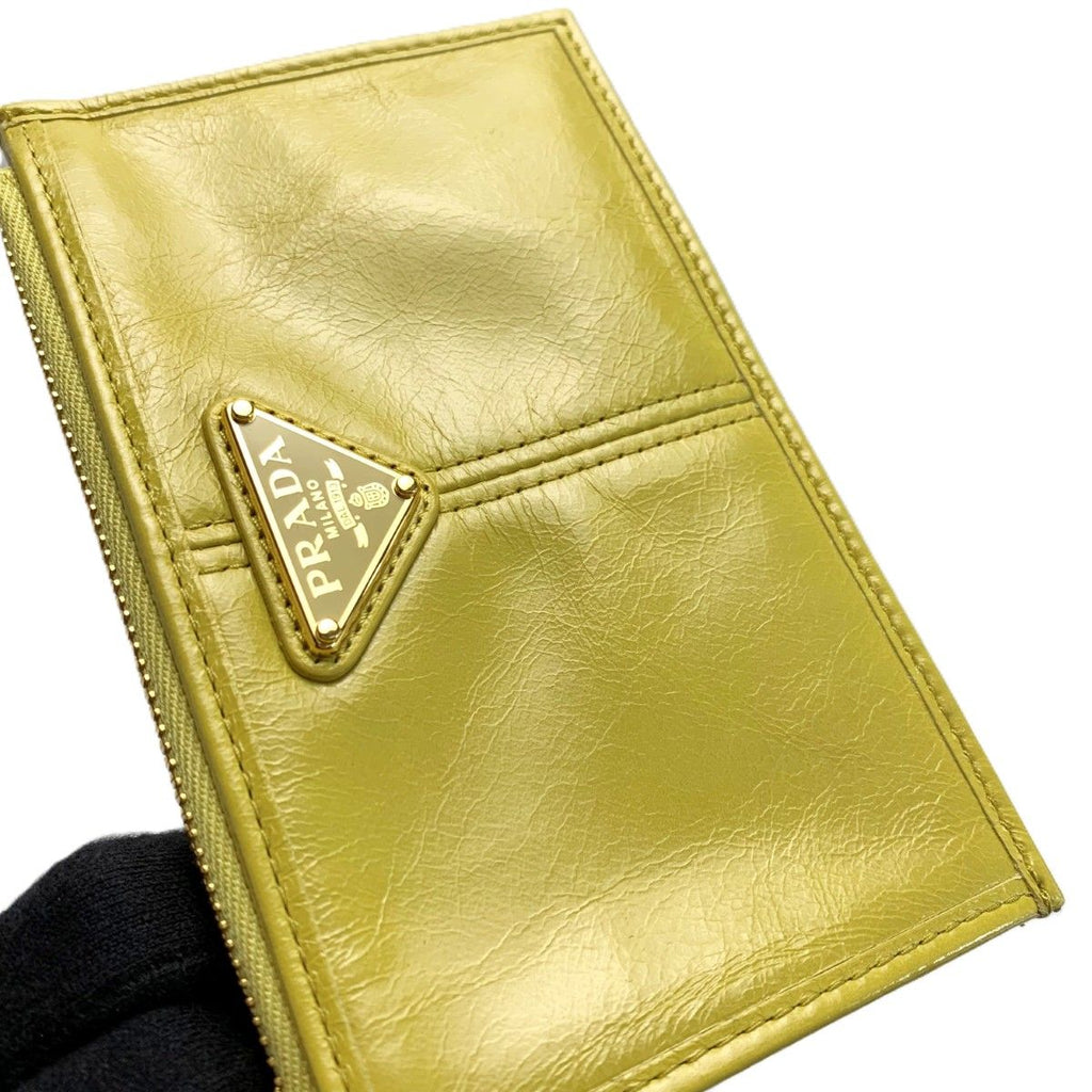 Prada Card Case Fragment Yellow Gold — view 7