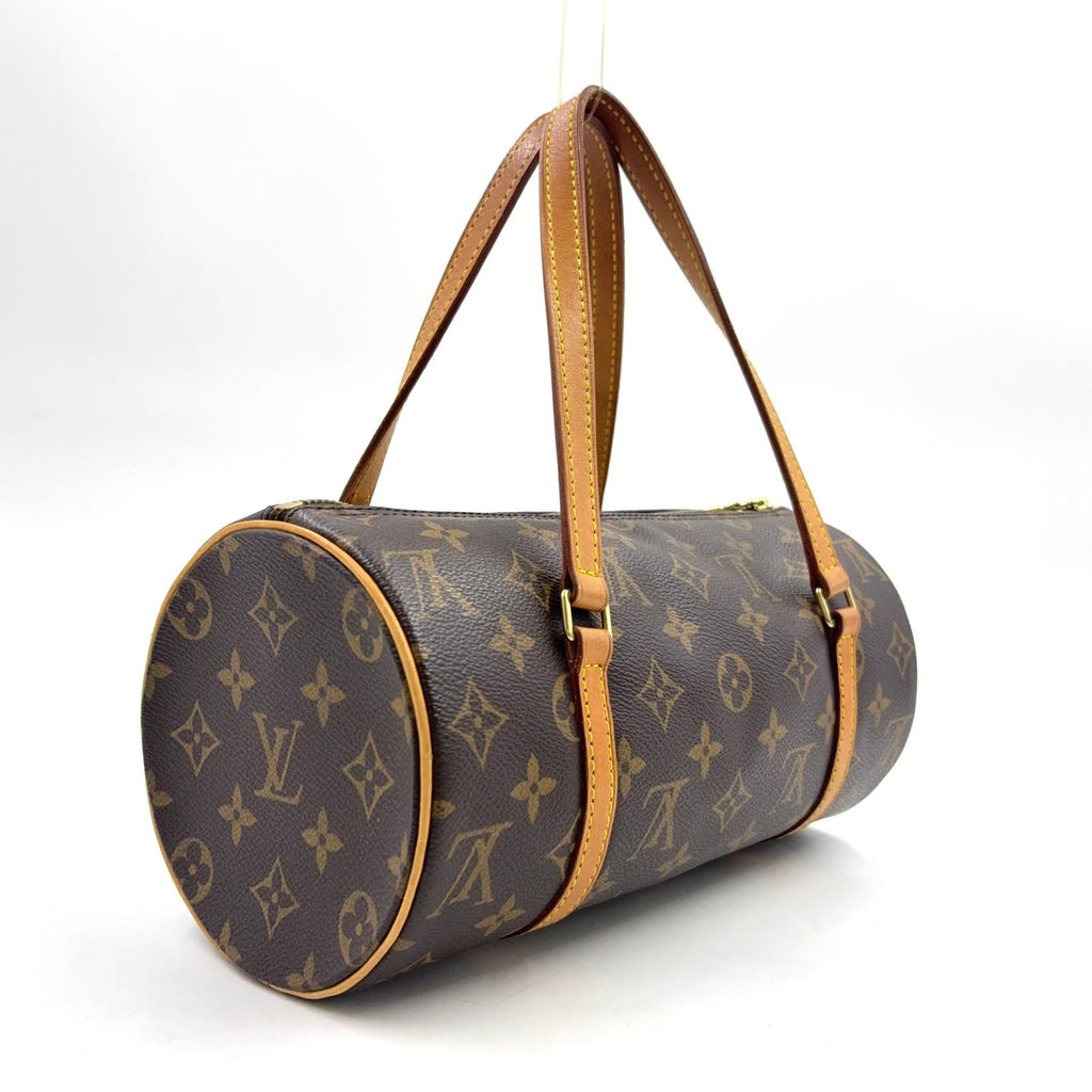 Louis Vuitton Monogram Vintage Leather Brown Handbag Gold — view 2