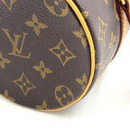 Louis Vuitton Monogram Vintage Leather Brown Handbag Gold — view 5