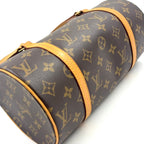 Louis Vuitton Monogram Vintage Leather Brown Handbag Gold — view 6