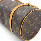 Louis Vuitton Monogram Vintage Leather Brown Handbag Gold — view 7