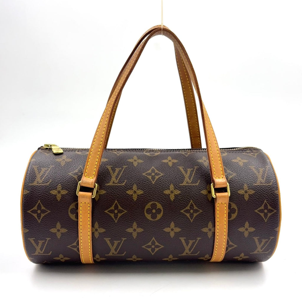 Louis Vuitton Monogram Vintage Leather Brown Handbag Gold