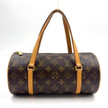 Louis Vuitton Monogram Vintage Leather Brown Handbag Gold