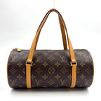 Louis Vuitton Monogram Vintage Leather Brown Handbag Gold