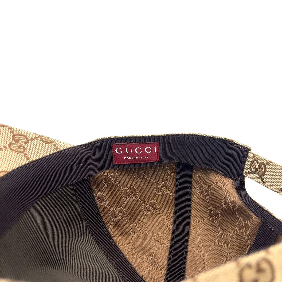 Gucci GG Pattern Canvas Beige Hat Gold — view 5