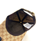 Gucci GG Pattern Canvas Beige Hat Gold — view 4