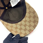 Gucci GG Pattern Canvas Beige Hat Gold — view 7