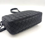 Bottega Veneta Intrecciato Leather Black Shoulder Bag — view 8