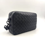 Bottega Veneta Intrecciato Leather Black Shoulder Bag — view 2