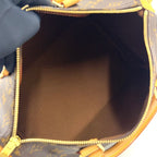 Louis Vuitton Speedy 30 Monogram Leather Brown Handbag Gold — view 3