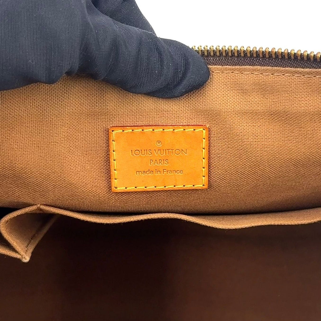 Louis Vuitton Popincourt Monogram Leather Brown Tote Gold — view 4