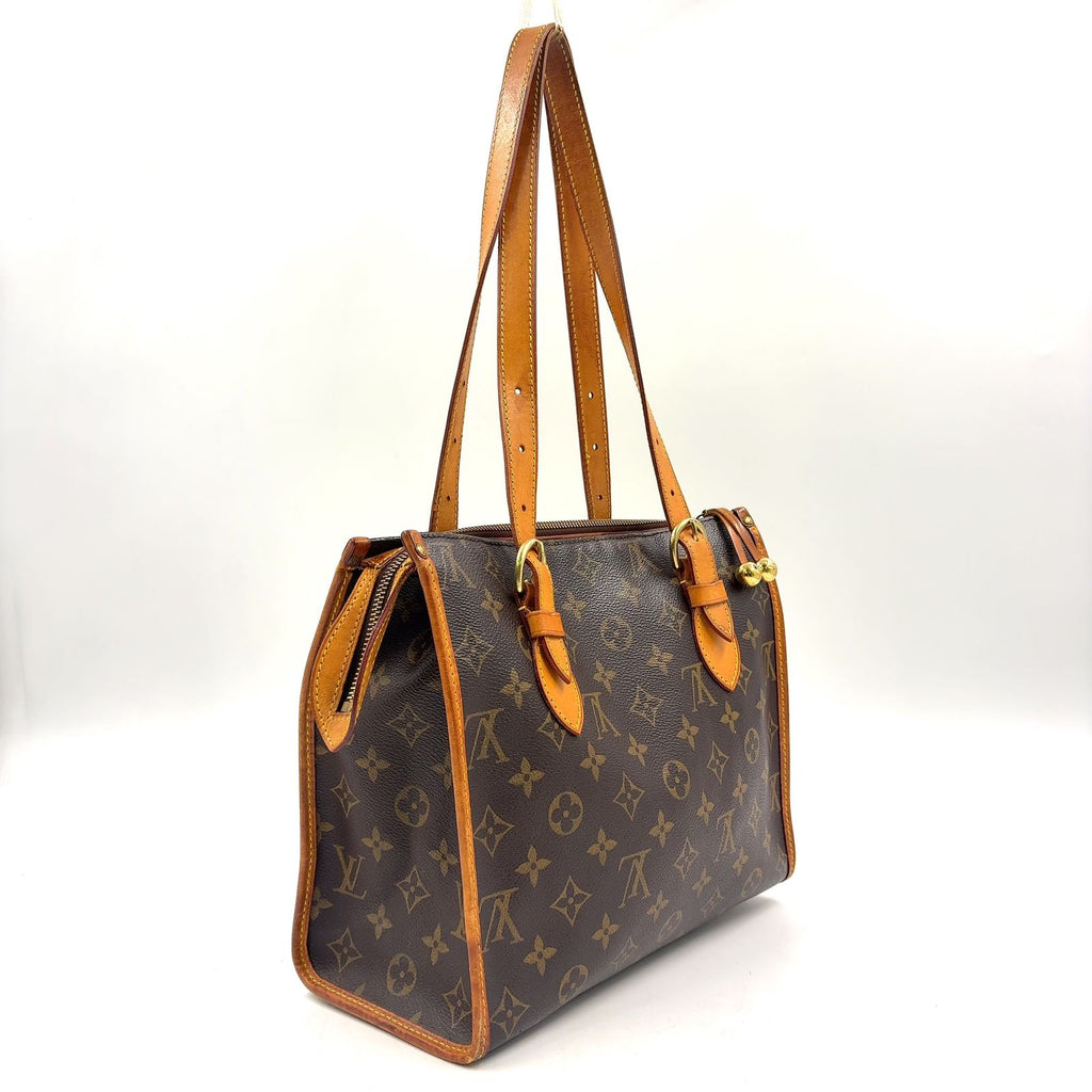 Louis Vuitton Popincourt Monogram Leather Brown Tote Gold — view 2